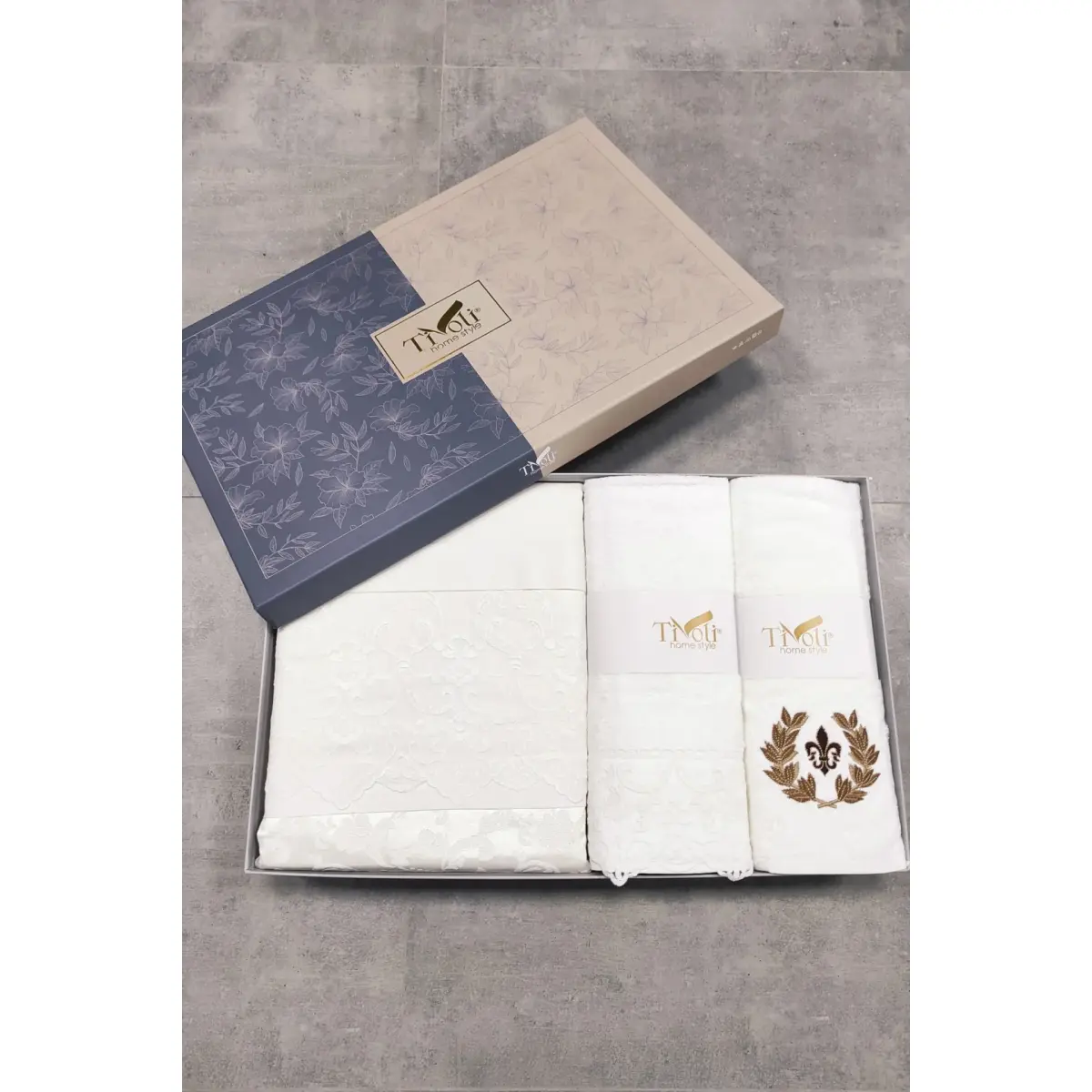 Нирвана - Комплект за зестра от 8 части - Комплект от шенил пике с кърпа - Булчински комплект