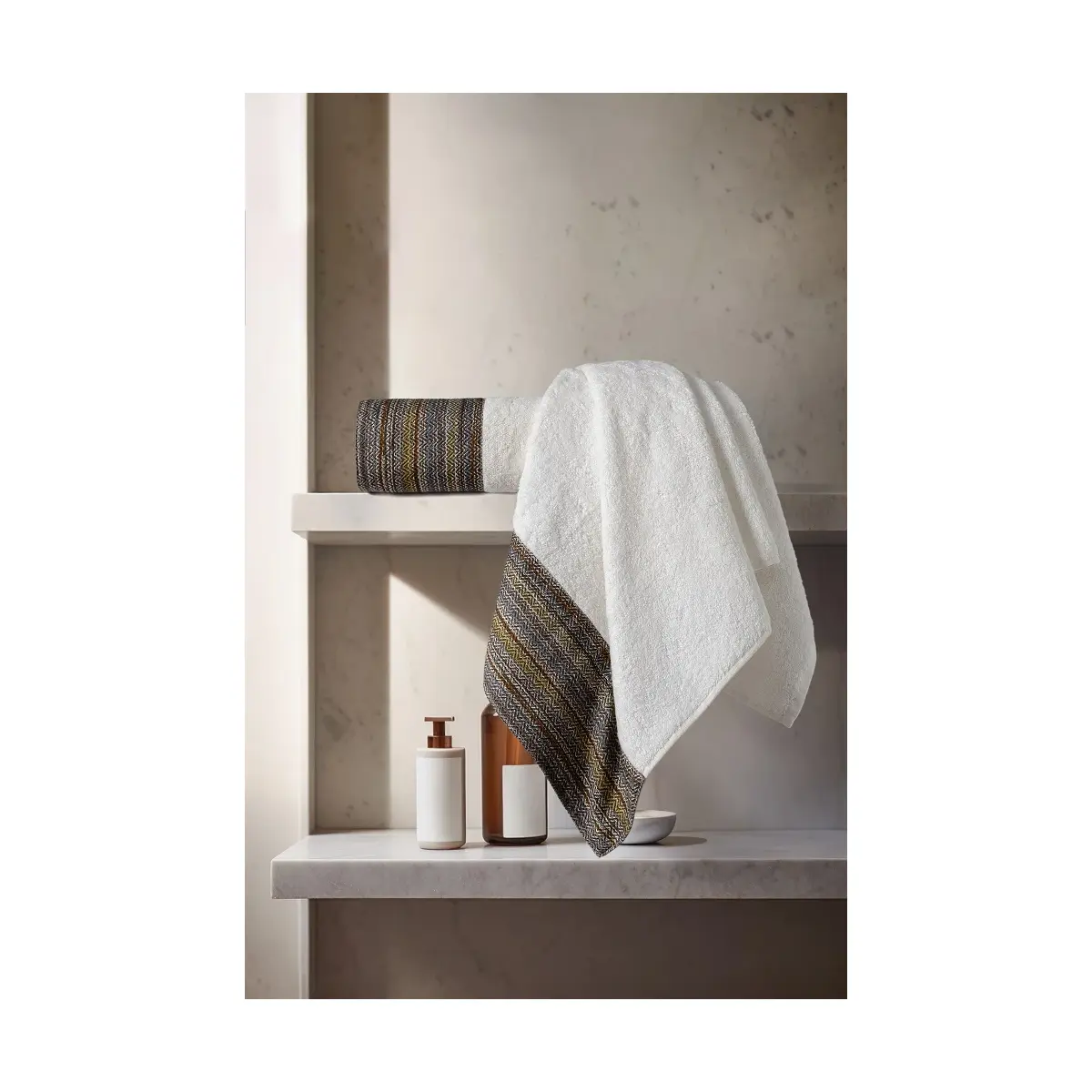 Calais - Комплект от 2 бамбукови кърпи за баня - Изключително меки и водопоглъщащи