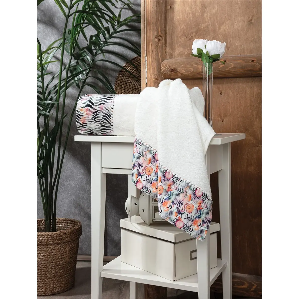 Monaco - Комплект от 2 бамбукови кърпи за баня - Изключително меки и водопоглъщащи