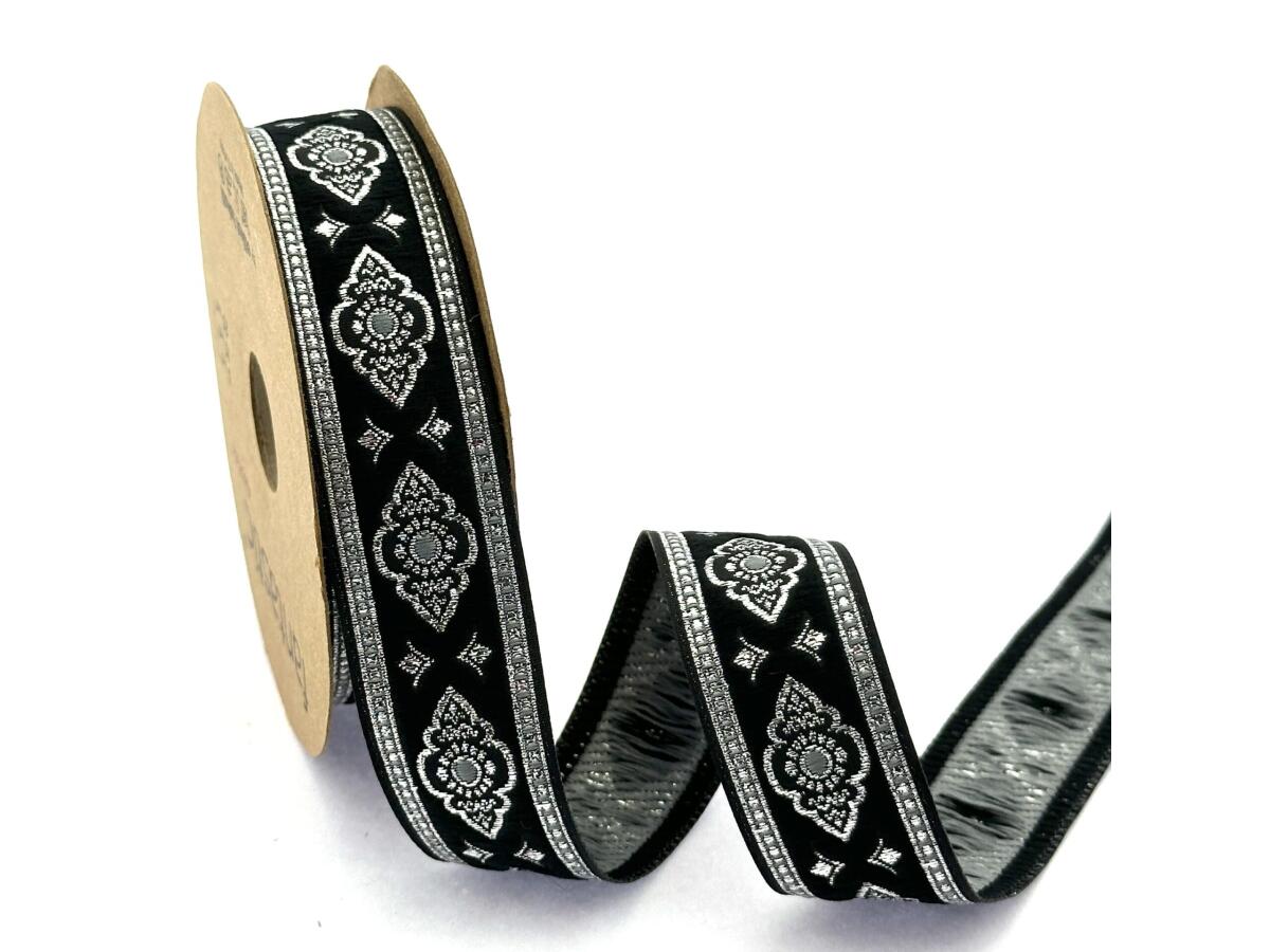 Декоративен ширит с цветни мотиви W-25905-V3