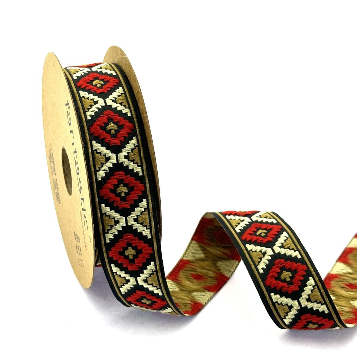 Декоративен ширит с цветни мотиви W-25914