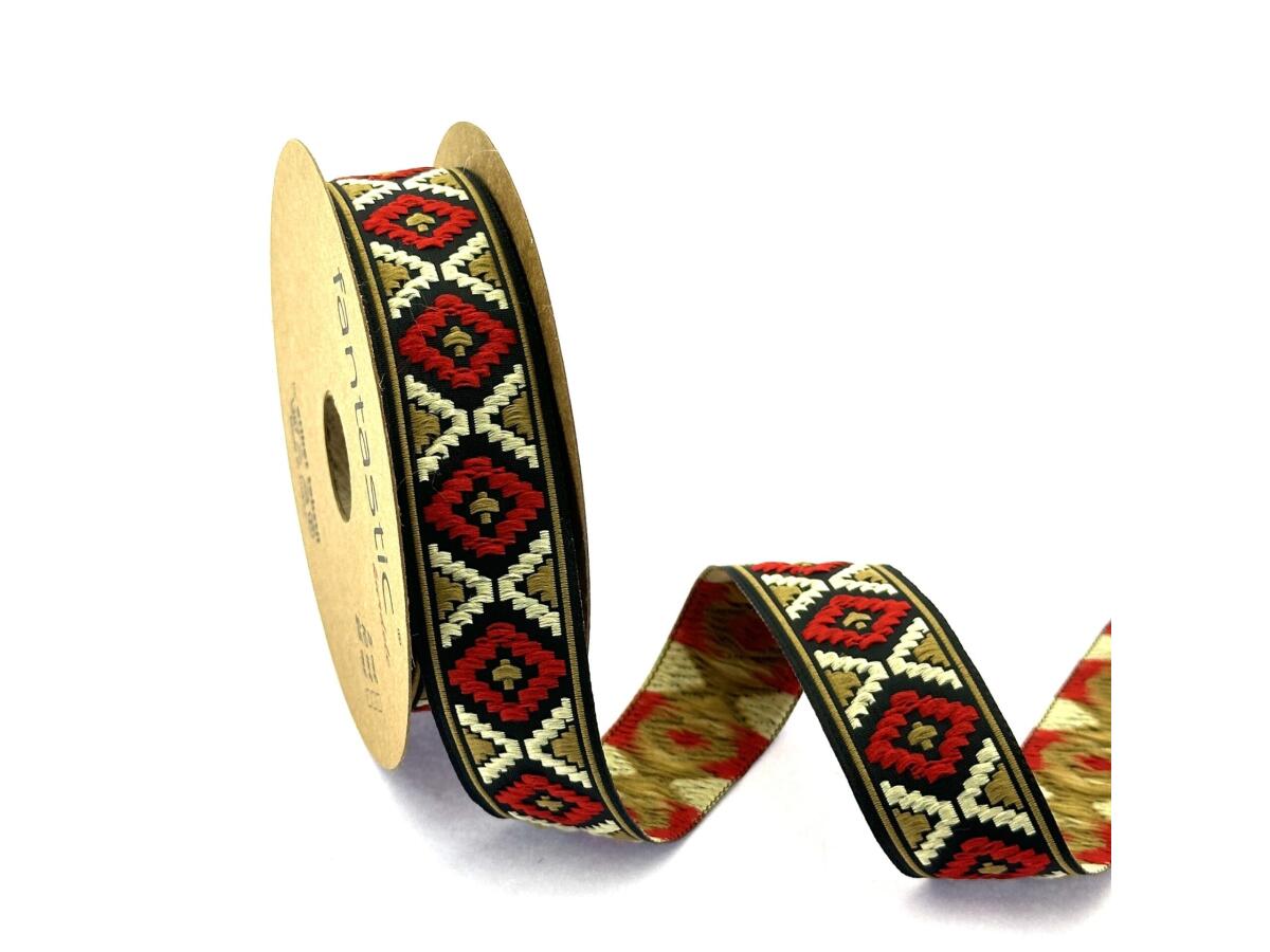 Декоративен ширит с цветни мотиви W-25914