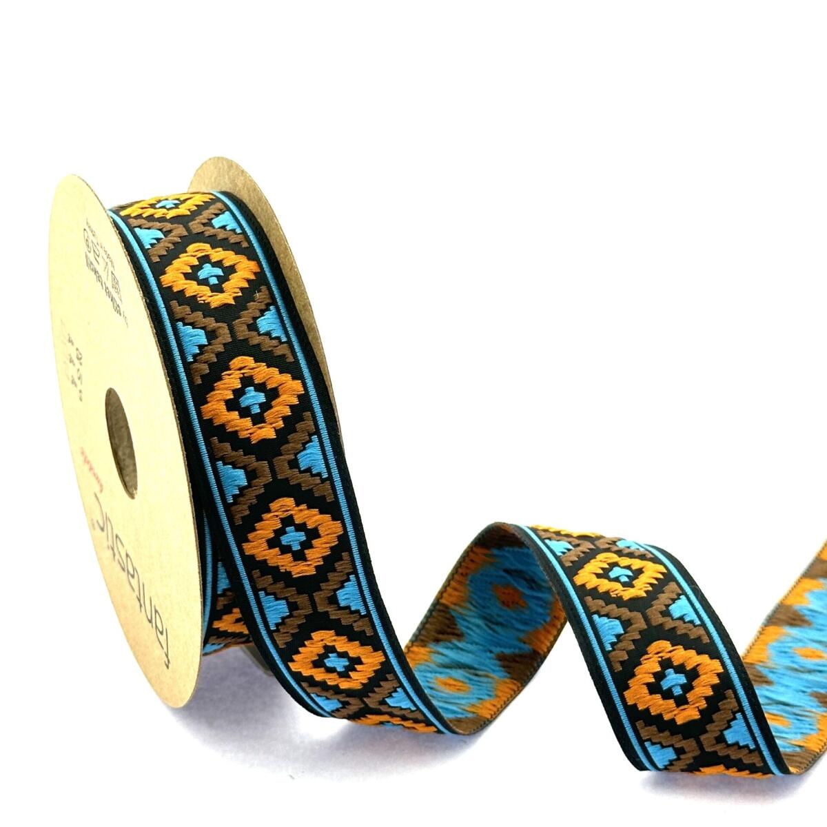 Декоративен ширит с цветни мотиви W-25914