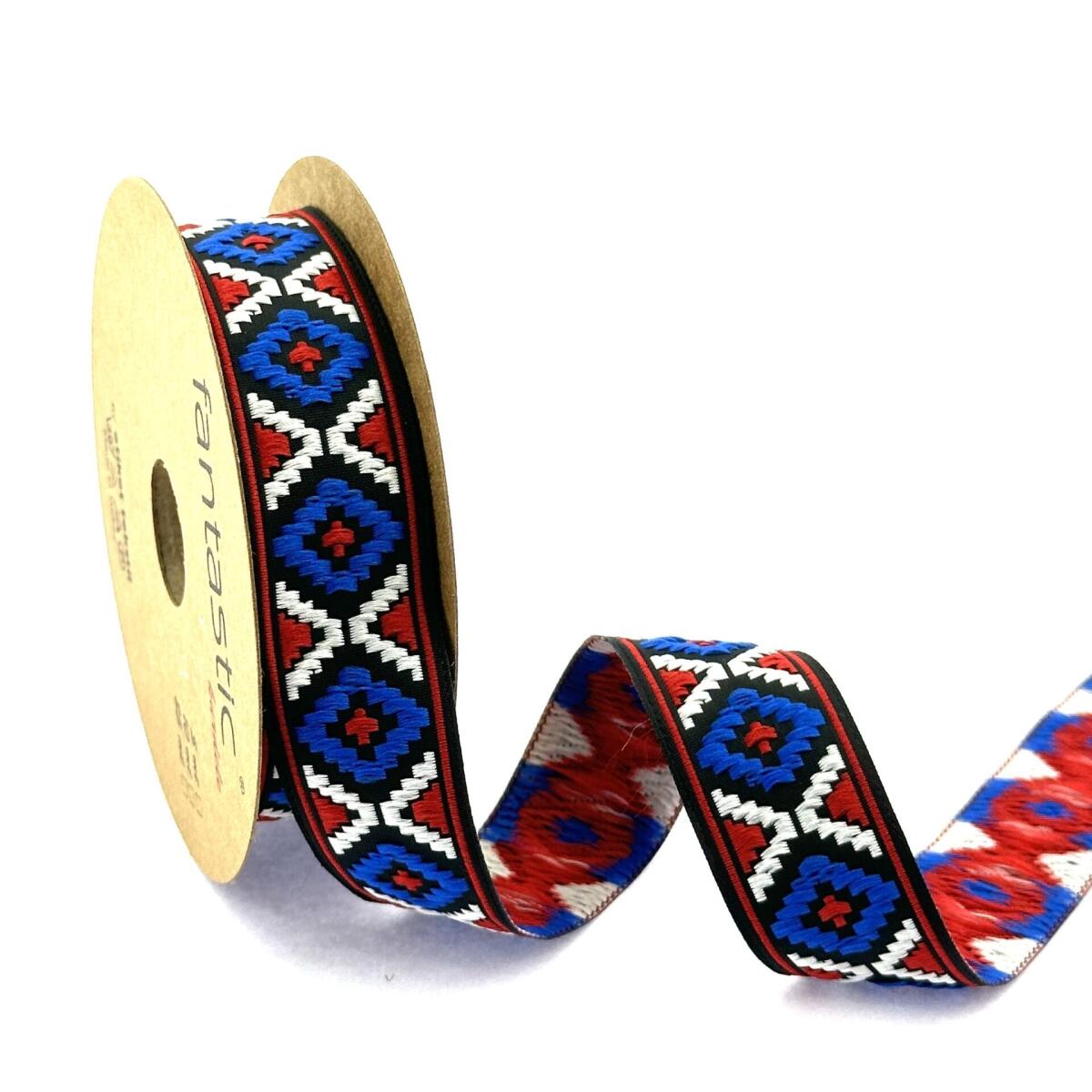 Декоративен ширит с цветни мотиви W-25914