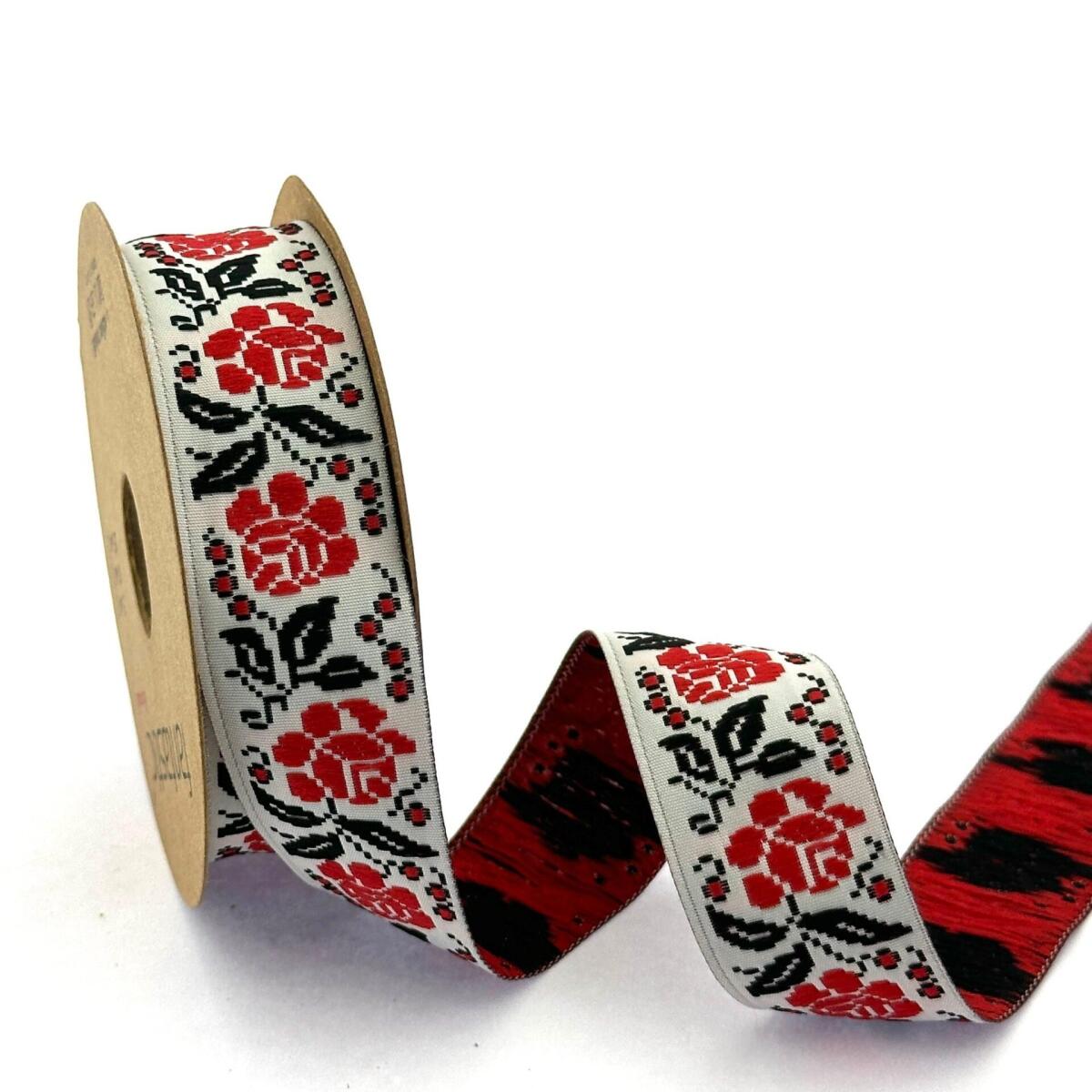 Декоративен ширит с цветни мотиви W-25987