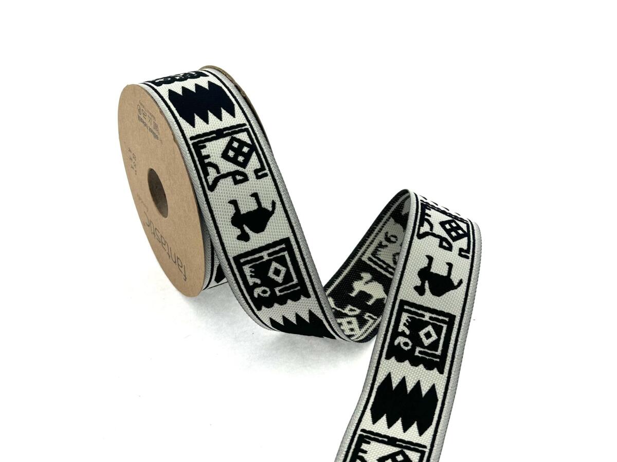 Декоративен ширит с цветни мотиви W-35325