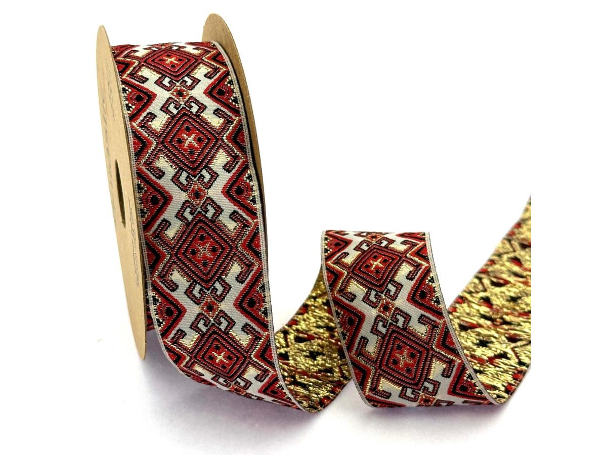 Декоративен ширит с цветни мотиви W-35941