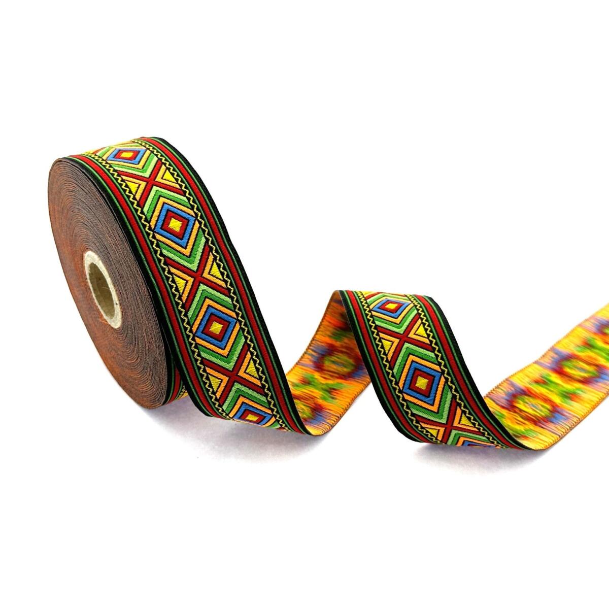 Декоративен ширит с цветни мотиви W-35971