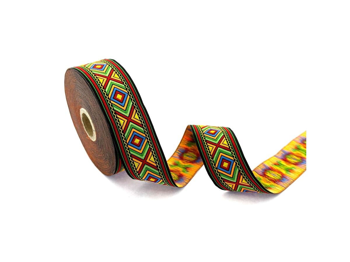 Декоративен ширит с цветни мотиви W-35971