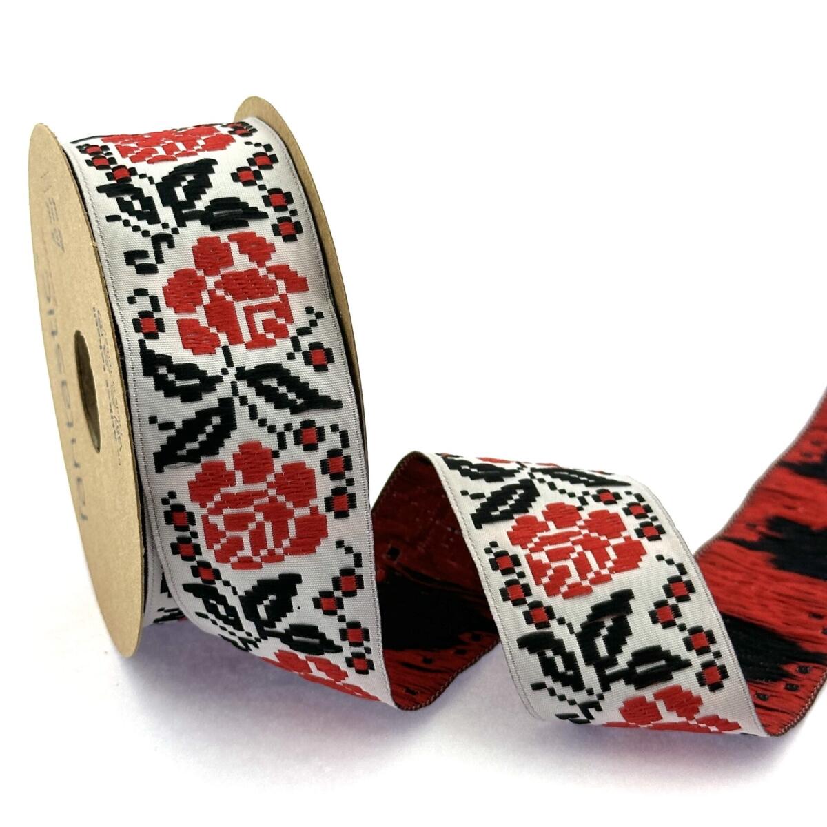 Декоративен ширит с цветни мотиви W-35987