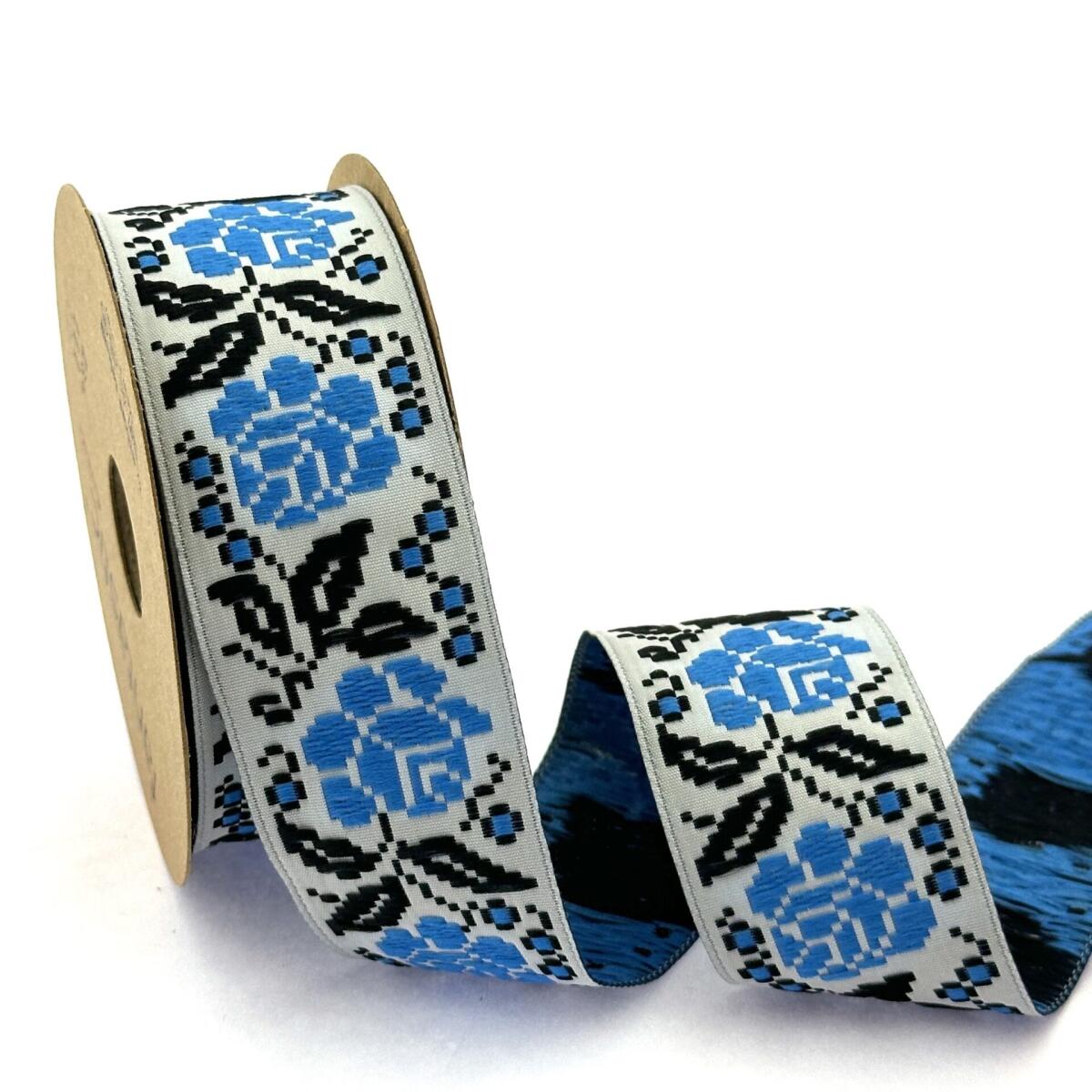 Декоративен ширит с цветни мотиви W-35987