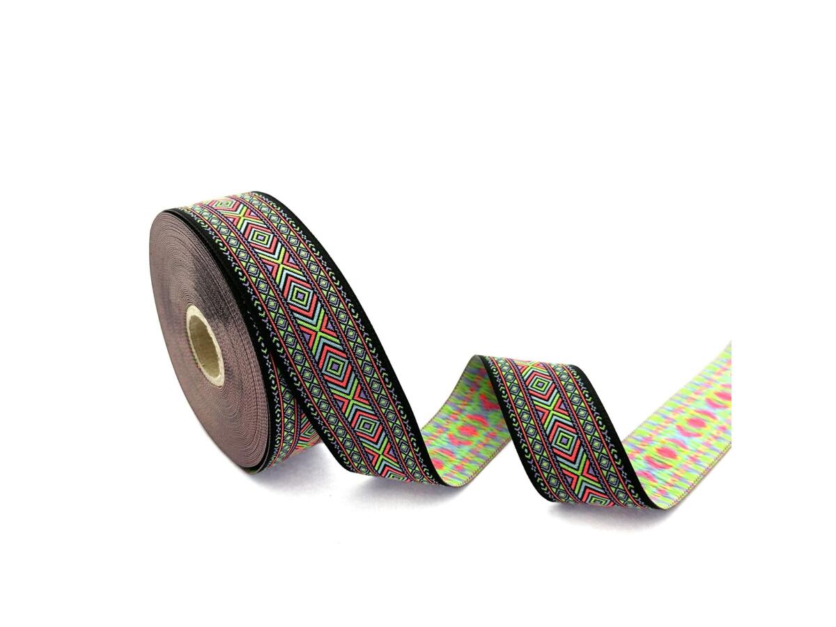 Декоративен ширит с цветни мотиви W-35995