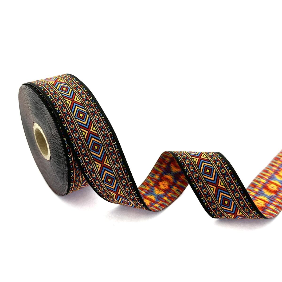 Декоративен ширит с цветни мотиви W-35995