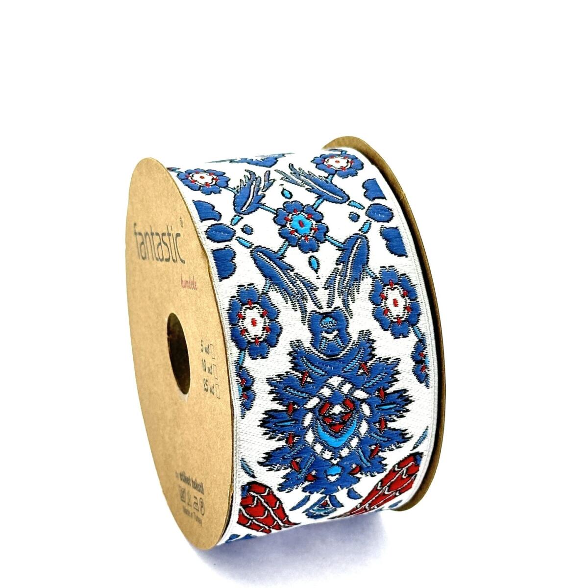 Декоративен ширит с цветни мотиви W-50130