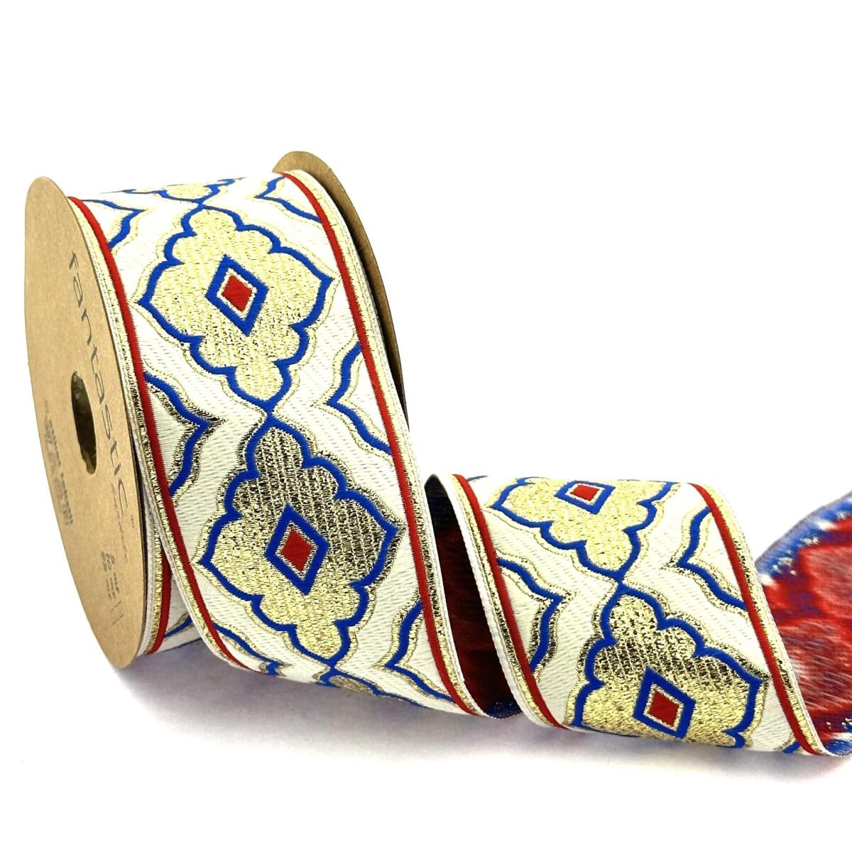 Декоративен ширит с цветни мотиви W-50135