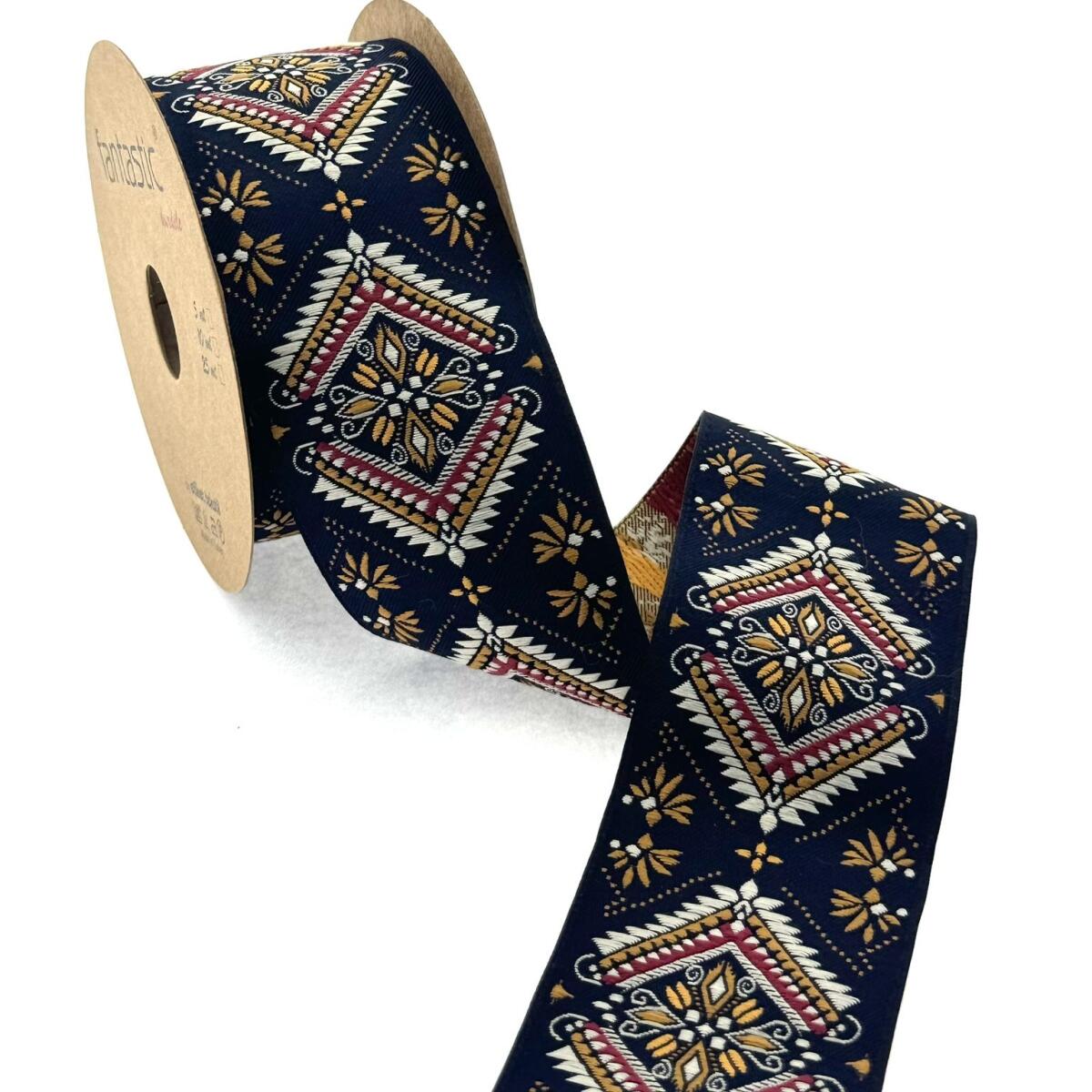 Декоративен ширит с цветни мотиви W-50329