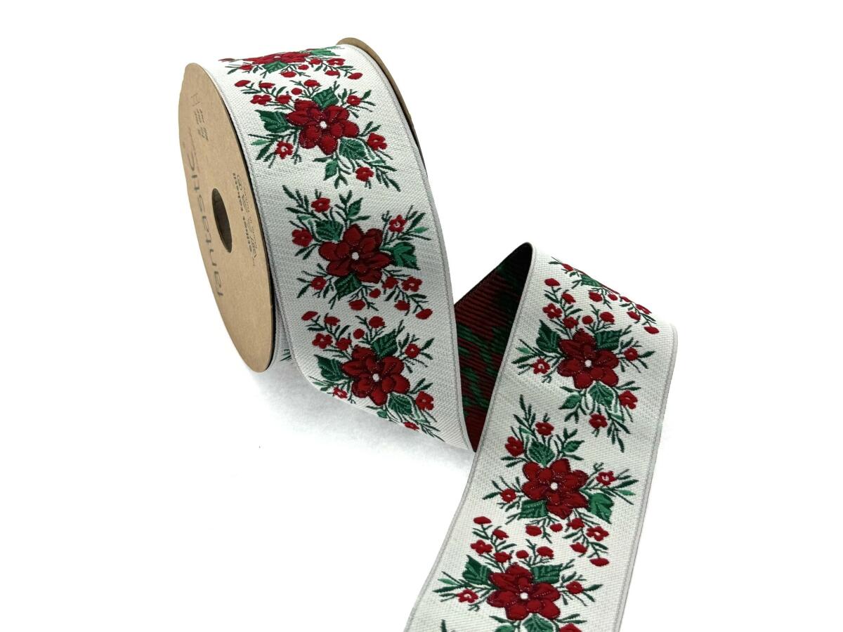 Декоративен ширит с цветни мотиви W-50330