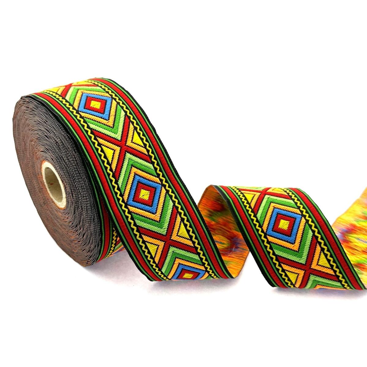 Декоративен ширит с цветни мотиви W-50971