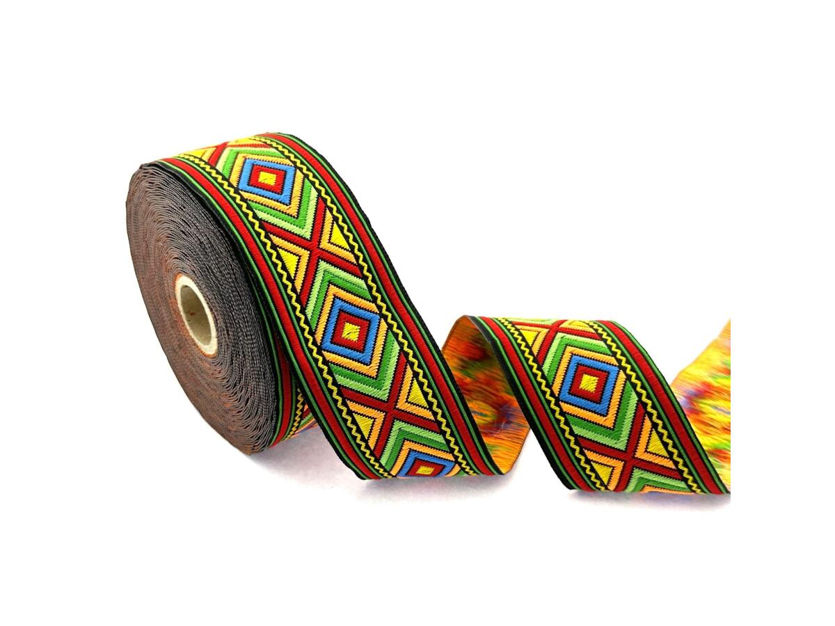 Декоративен ширит с цветни мотиви W-50971