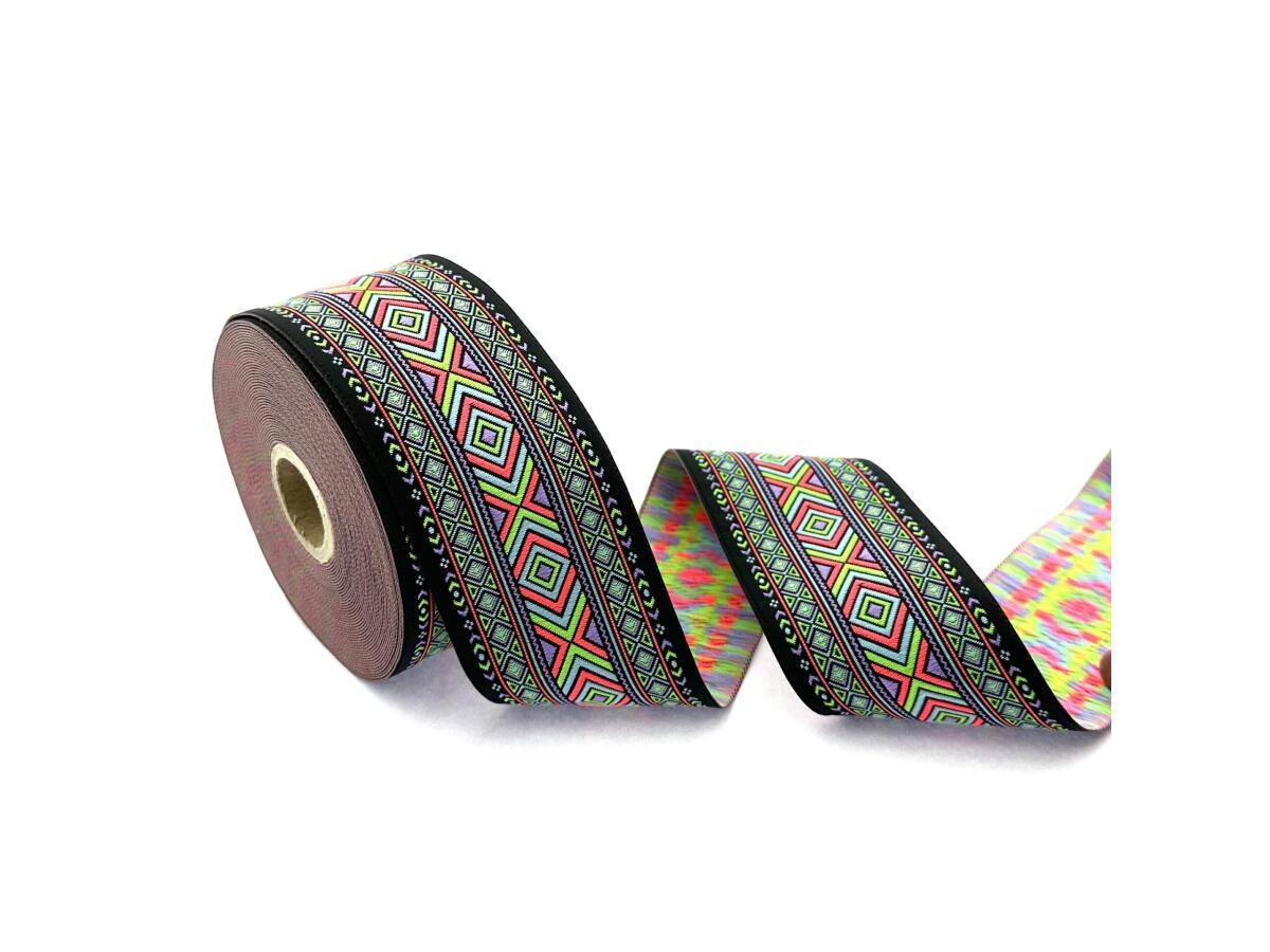 Декоративен ширит с цветни мотиви W-50995