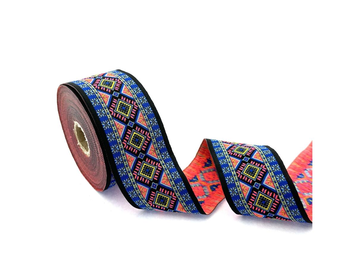 Декоративен ширит с цветни мотиви W-50996-V2