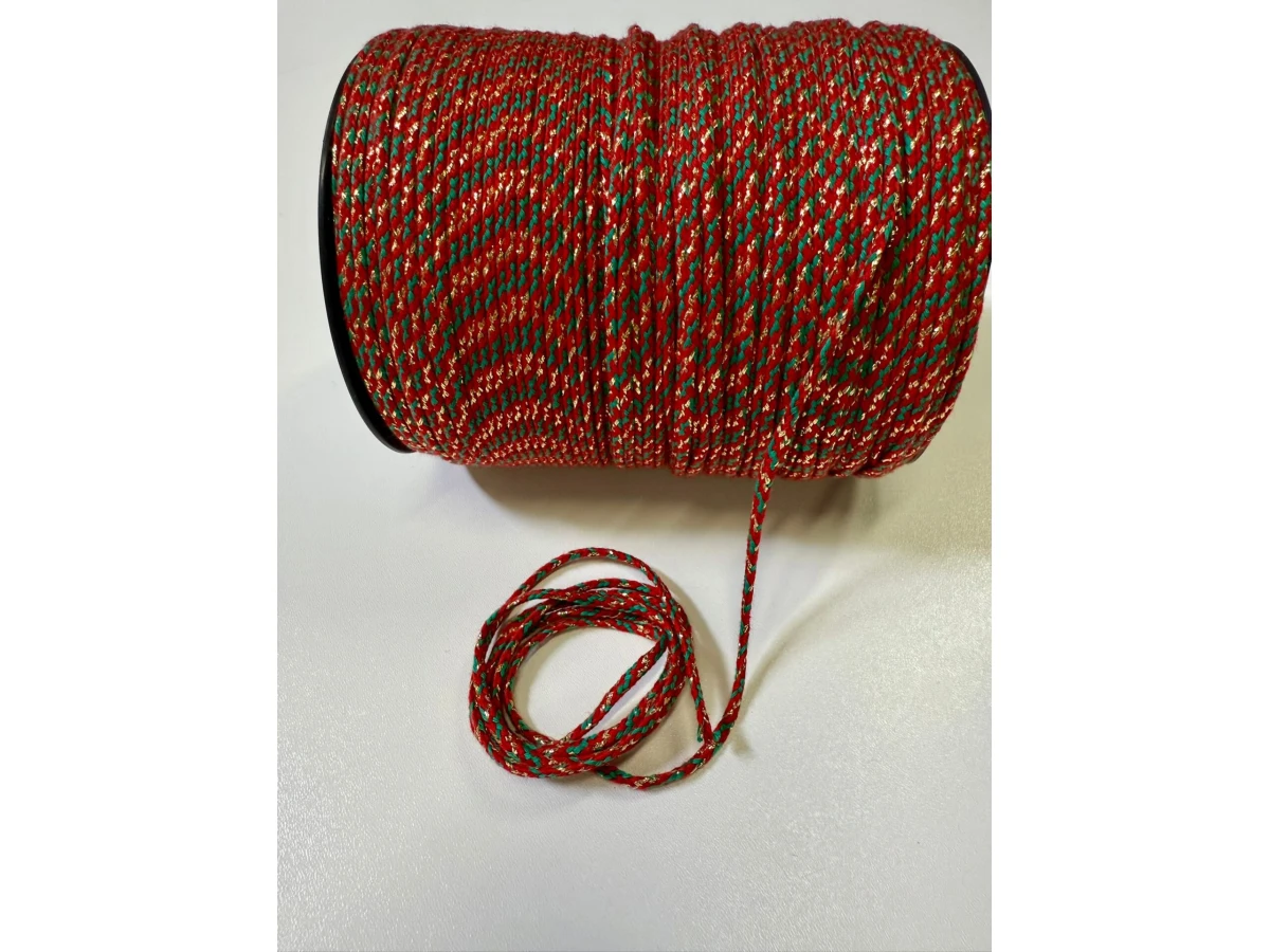 кордон трес зелено червено злато