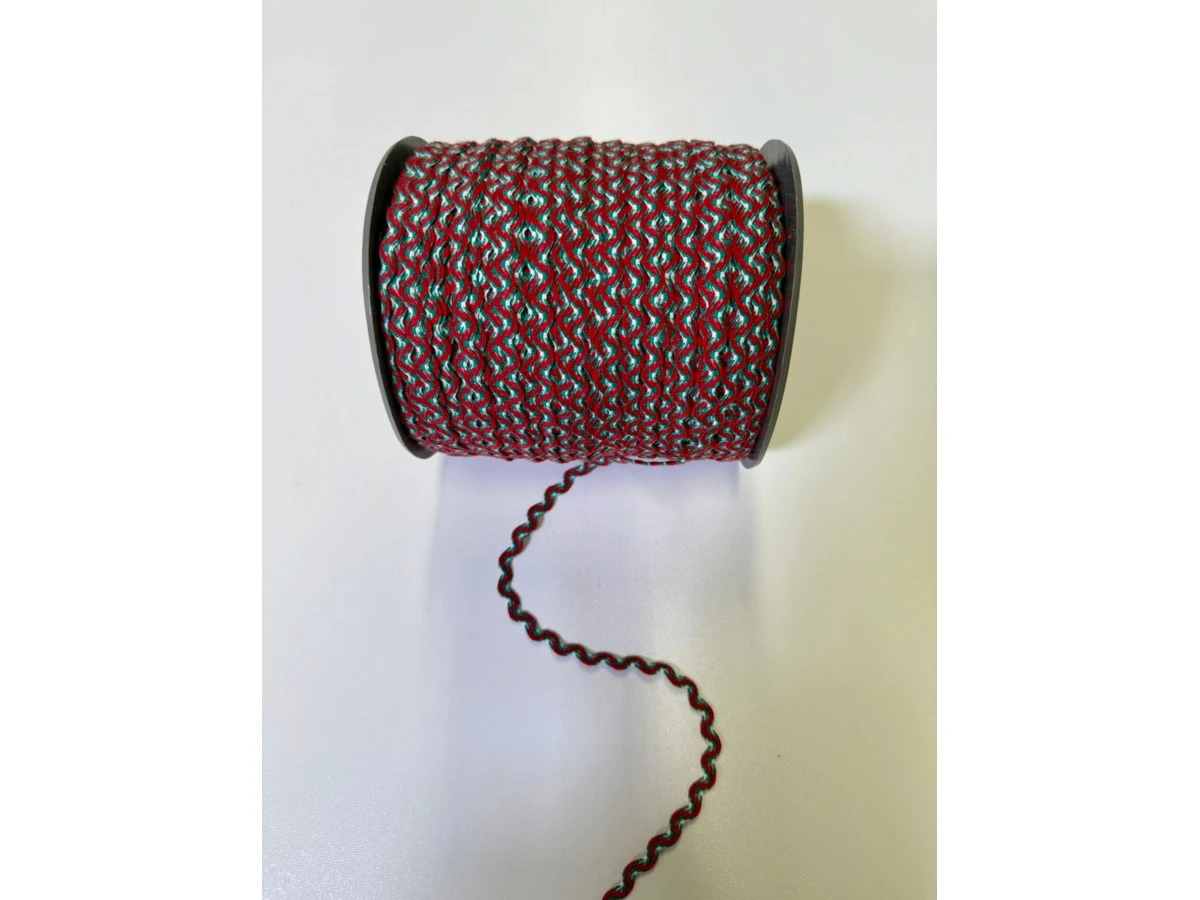 Зиг заг-зелено червено бяло