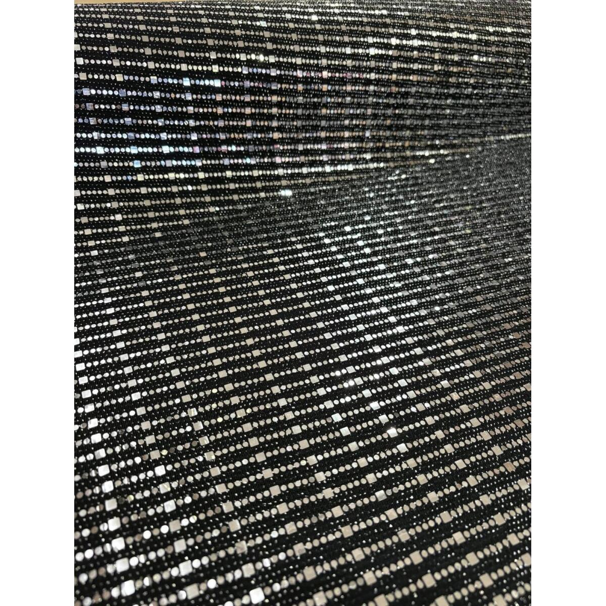 Трико Полиамид Спандекс Черно Сребро Плат