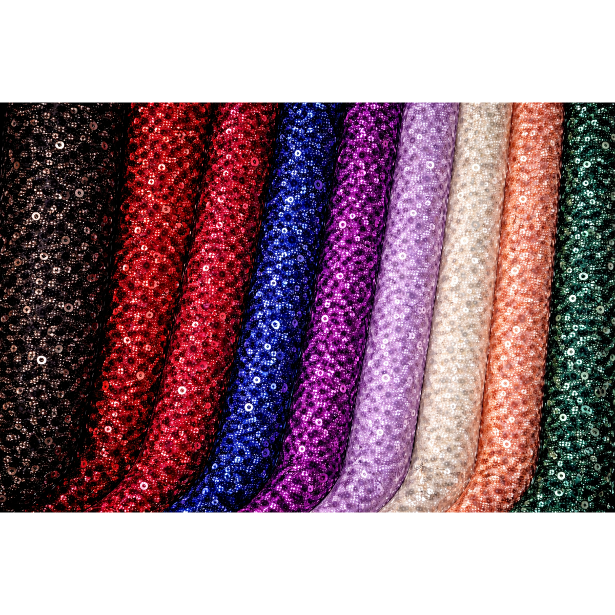 Тюл Максимус Пайети Перли Плат