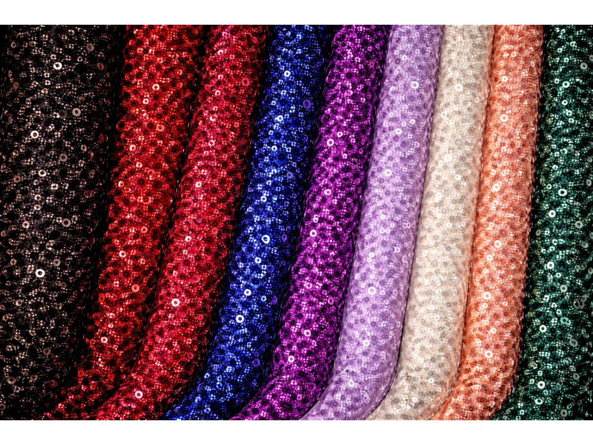 Тюл Максимус Пайети Перли Плат