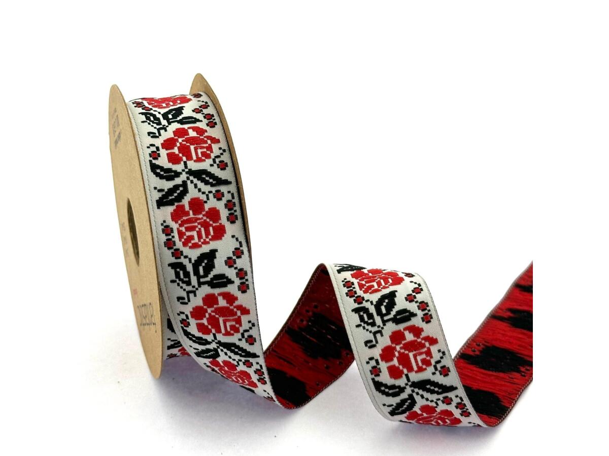 Декоративен ширит с цветни мотиви W-25987